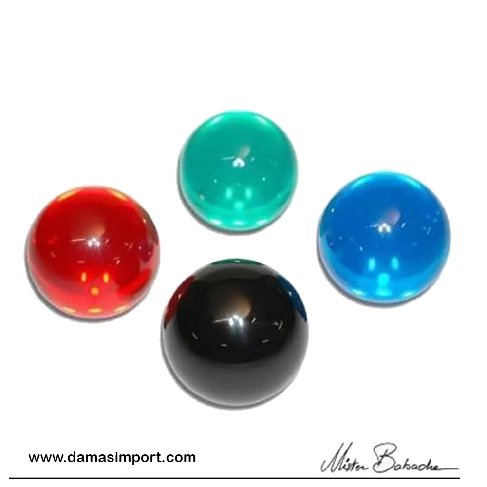 Pelotas Cristal 76 mm. 100 acrilico. Rojo. Contact. Mr. Babache Damas Import